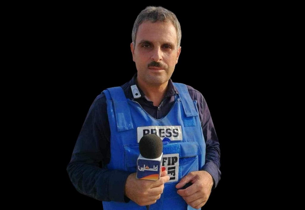 مراسل تلفزيون فلسطين الشهيد الصحفي محمد أبو حطب